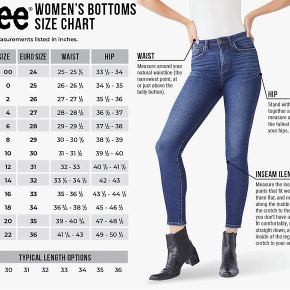 Lee Women's Legendary Mid Rise Bootcut Jean Heritage Fade Wash Size 14 NEW NWT - Picture 13 of 13